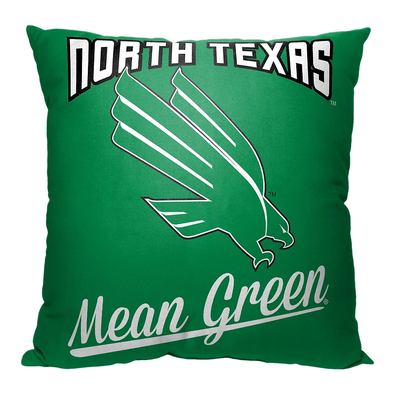 The Northwest Group  North Texas Mean Green 18" x 18" Alumni Pillow