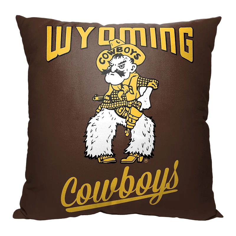 The Northwest Group  Wyoming Cowboys 18" x 18" Alumni Pillow