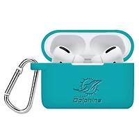 Miami Dolphins Debossed Silicone Airpods Pro Case Cover