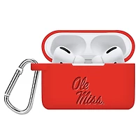 Ole Miss Rebels Debossed Silicone Airpods Pro Case Cover