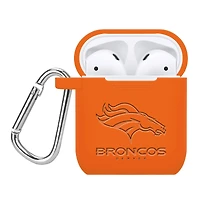 Denver Broncos Debossed Silicone AirPods Case Cover