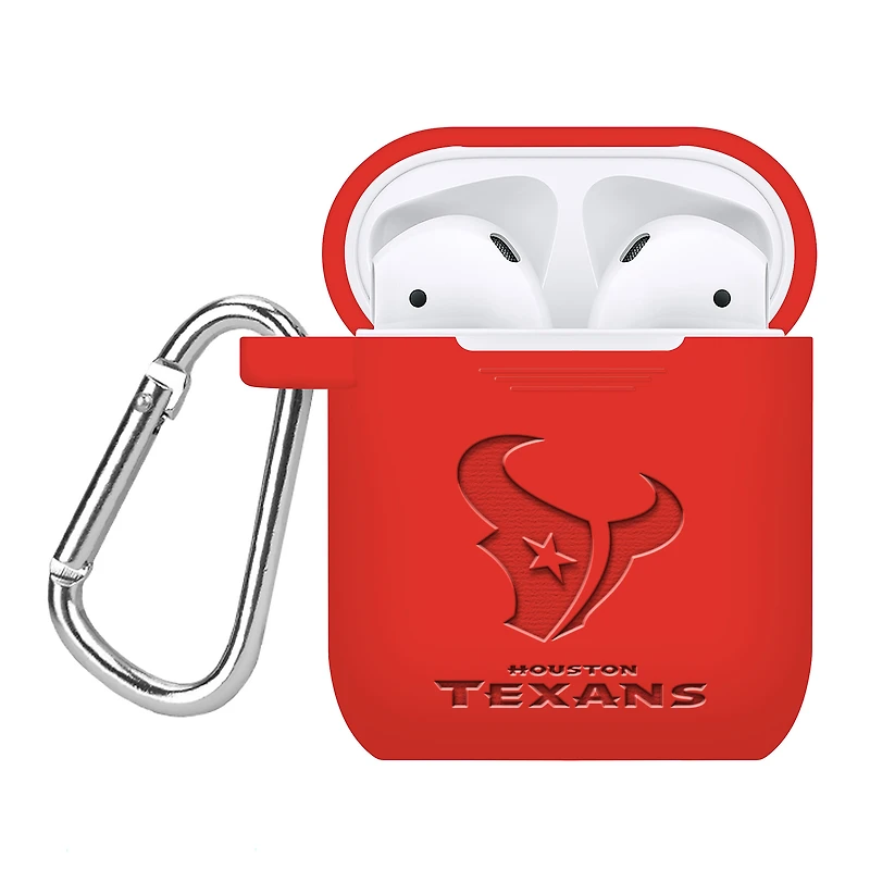 Houston Texans Debossed Silicone AirPods Case Cover