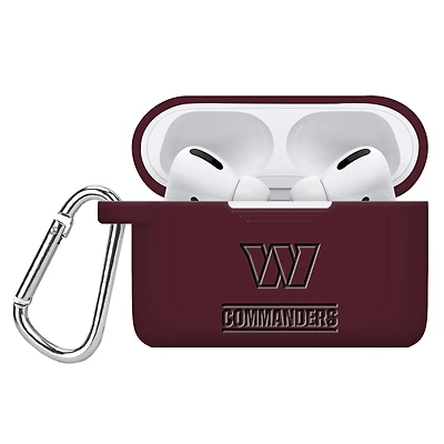 Washington Commanders Debossed Silicone Airpods Pro Case Cover
