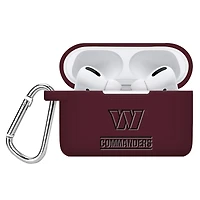 Washington Commanders Debossed Silicone Airpods Pro Case Cover