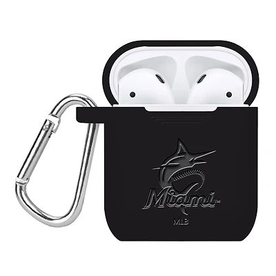 Miami Marlins Debossed Silicone AirPods Case Cover