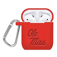 Ole Miss Rebels Debossed Silicone AirPods Case Cover