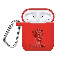 NC State Wolfpack Debossed Silicone AirPods Case Cover