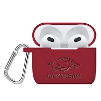 Arkansas Razorbacks Debossed Silicone AirPods Gen Three Case Cover