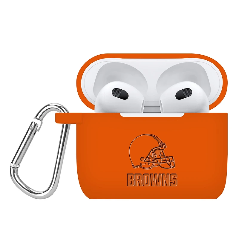 Cleveland Browns Debossed Silicone AirPods Gen Three Case Cover