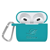 Miami Dolphins Debossed Silicone AirPods Gen Three Case Cover