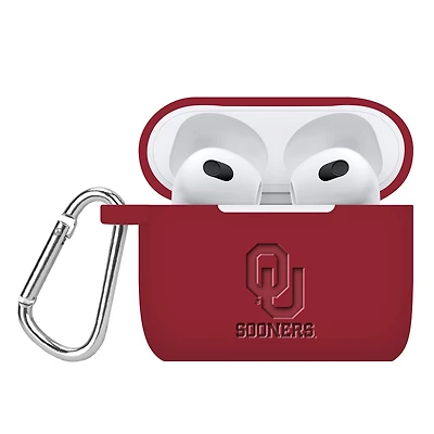 Oklahoma Sooners Debossed Silicone AirPods Gen Three Case Cover