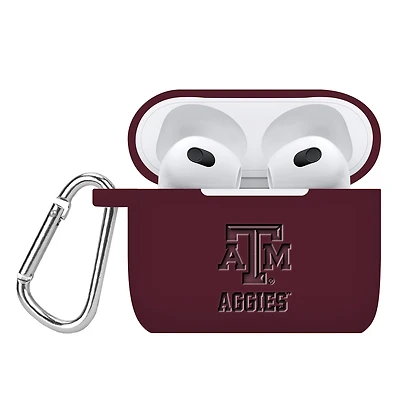 Texas A&M Aggies Debossed Silicone AirPods Gen Three Case Cover