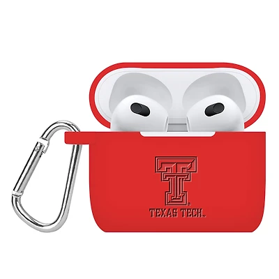 Texas Tech Red Raiders Debossed Silicone AirPods Gen Three Case Cover