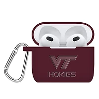 Virginia Tech Hokies Debossed Silicone AirPods Gen Three Case Cover