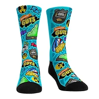 Unisex Rock Em Socks Nickelodeon Guts All-Over Icons Crew Socks