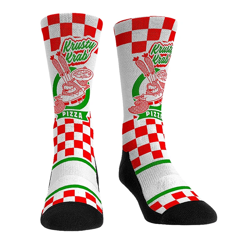 Unisex Rock Em Socks SpongeBob SquarePants Krusty Krab Pizza Crew Socks