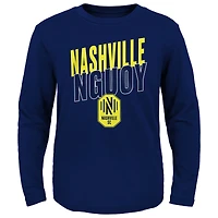 Youth Navy Nashville SC Showtime Long Sleeve T-Shirt