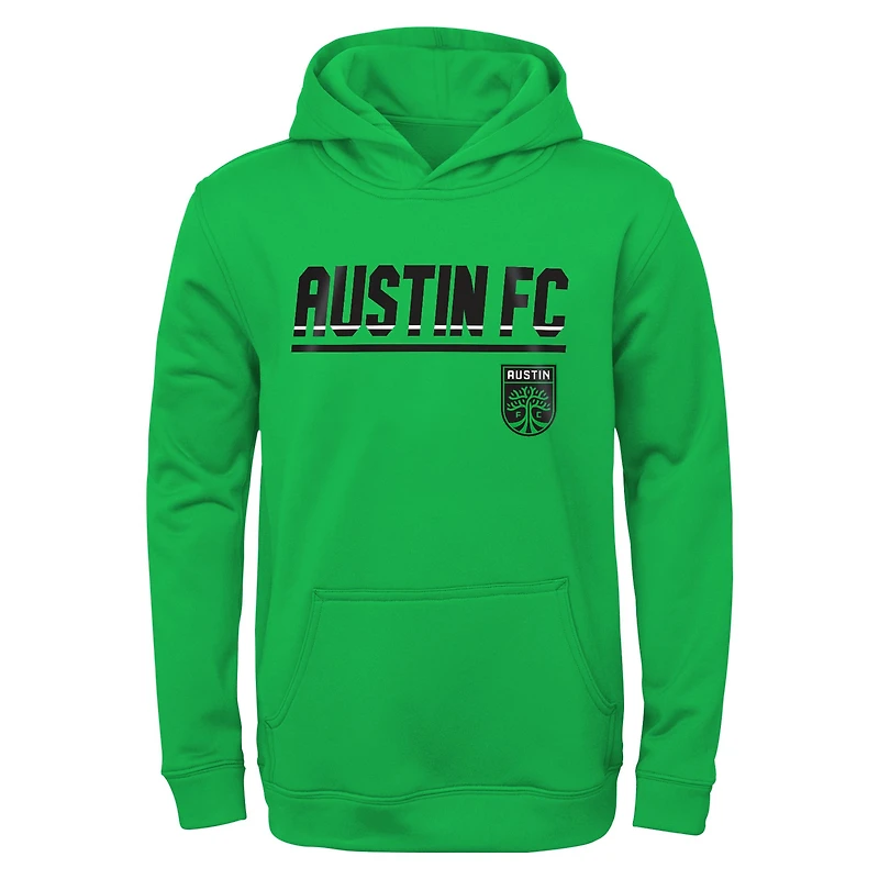 Youth Green Austin FC Headliner Pullover Hoodie