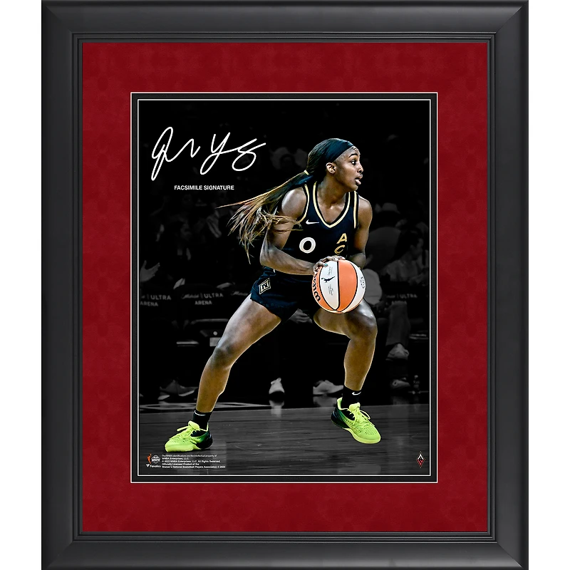 Jackie Young Las Vegas Aces Facsimile Signature Framed 11" x 14" Spotlight Photograph