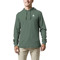 Men's League Collegiate Wear  Green Loyola Greyhounds  Waffle Knit Pullover Hoodie