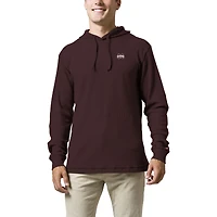 Men's League Collegiate Wear  Maroon Mississippi State Bulldogs  Waffle Knit Pullover Hoodie