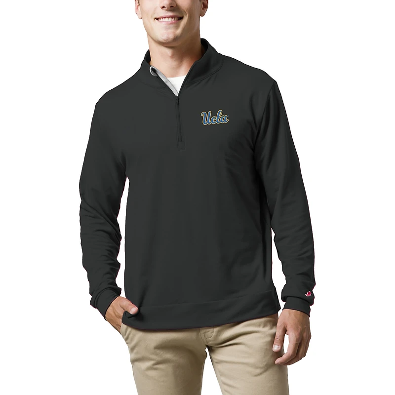 Men's League Collegiate Wear Black UCLA Bruins All Day Quarter-Zip Pullover Top