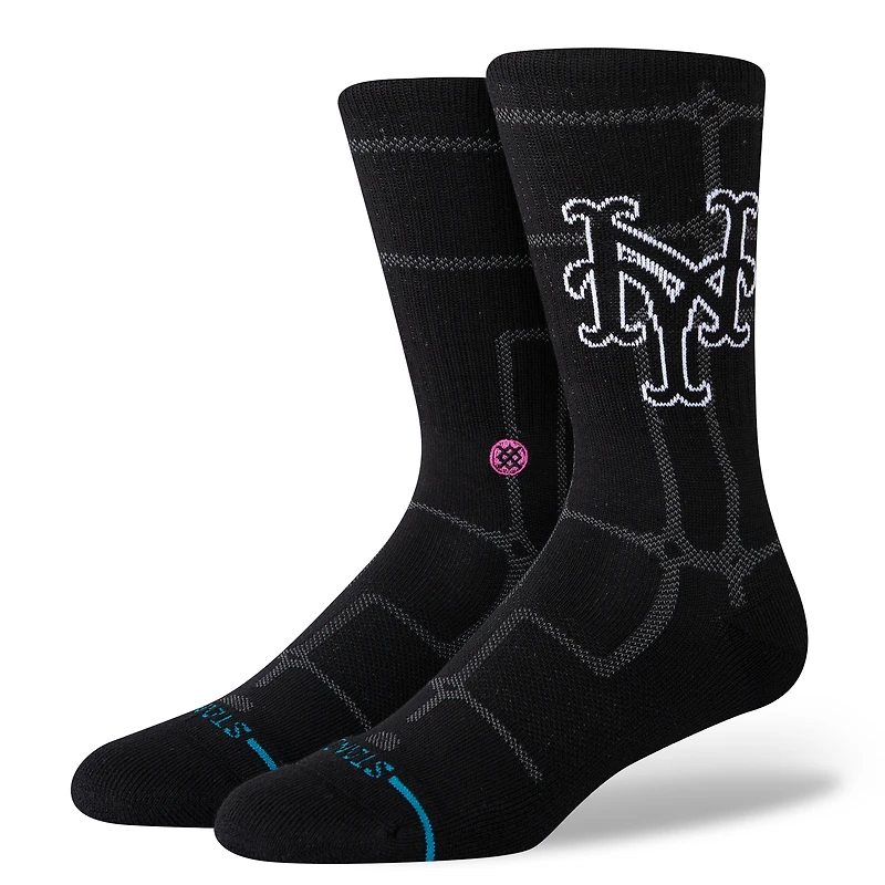 Unisex Stance Black New York Mets 2024 City Connect Crew Socks