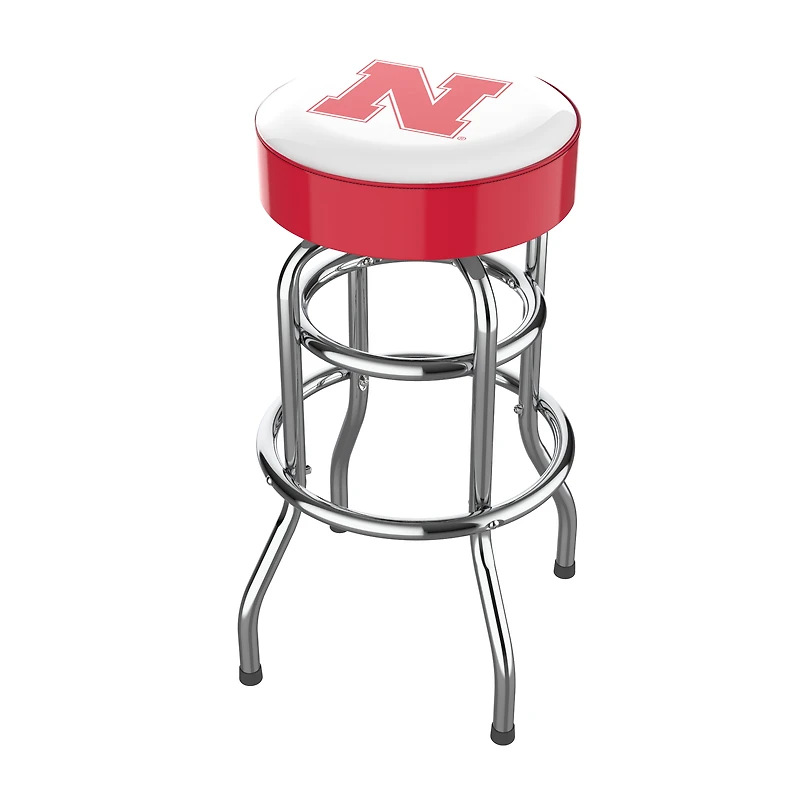 Imperial  Nebraska Huskers Team Chrome Bar Stool