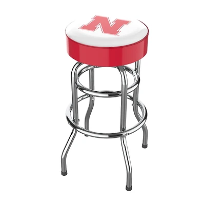 Imperial Nebraska Huskers Team Chrome Bar Stool