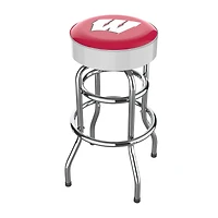Imperial  Wisconsin Badgers Team Chrome Bar Stool