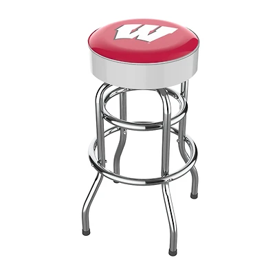 Imperial  Wisconsin Badgers Team Chrome Bar Stool