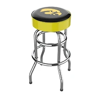 Imperial  Iowa Hawkeyes Team Chrome Bar Stool