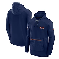Men's Fanatics Navy New York Islanders 2024 NHL Stadium Series Authentic Pro Fleece Pullover Hoodie