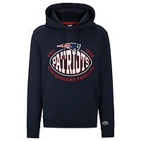 Men's BOSS X NFL Navy New England Patriots Touchback Pullover Hoodie