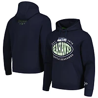 Men's BOSS X NFL Navy Seattle Seahawks Touchback Pullover Hoodie
