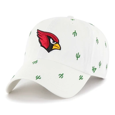 Unisex '47 White Arizona Cardinals Confetti Clean Up Adjustable Hat