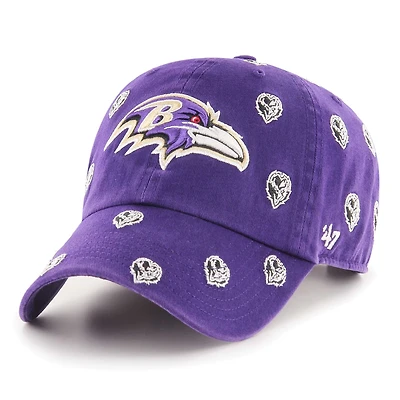 Unisex '47 Baltimore Ravens Confetti Clean Up Adjustable Hat