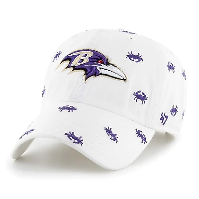 Unisex '47 Baltimore Ravens Confetti Clean Up Adjustable Hat