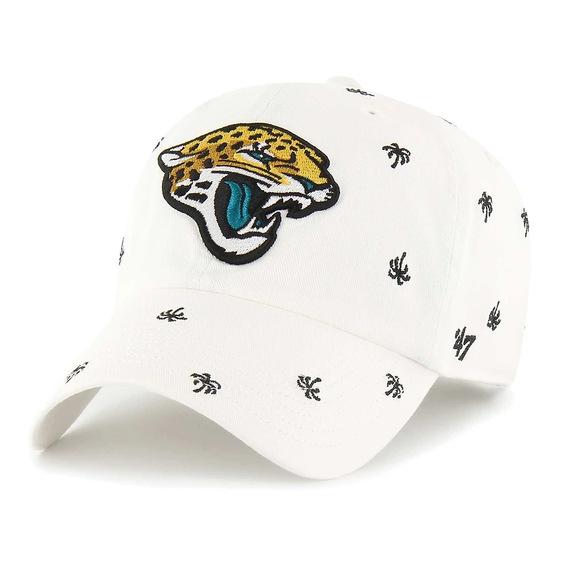Unisex '47 White Jacksonville Jaguars Confetti Clean Up Adjustable Hat