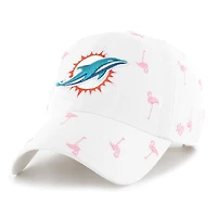 Unisex '47 White Miami Dolphins Confetti Clean Up Adjustable Hat