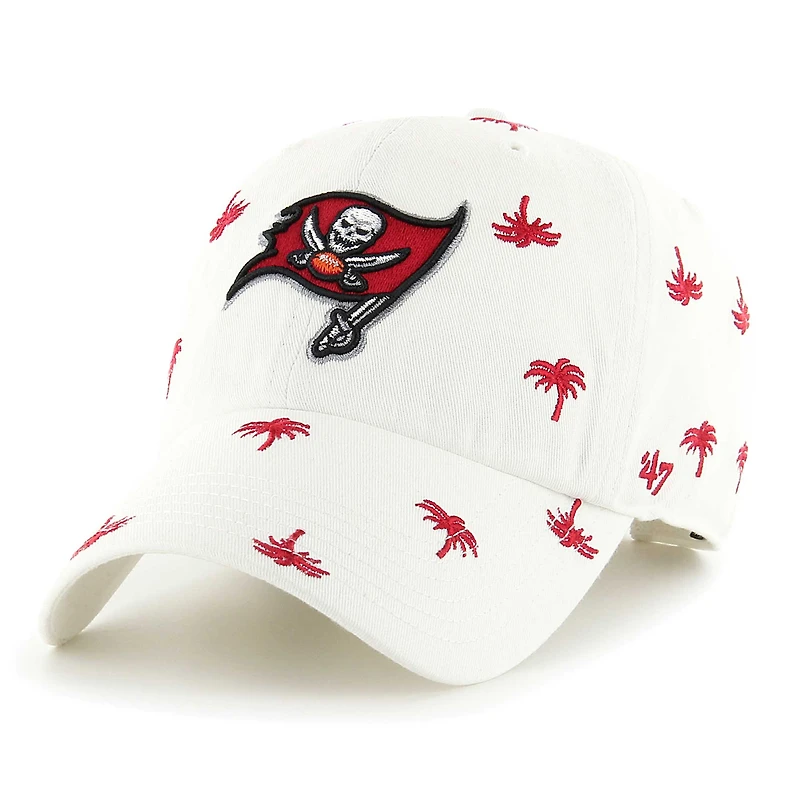 Unisex '47 White Tampa Bay Buccaneers Confetti Clean Up Adjustable Hat