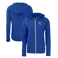 Women's Cutter & Buck  Royal Kansas City Royals Daybreak Eco Recycled Full-Zip Hoodie