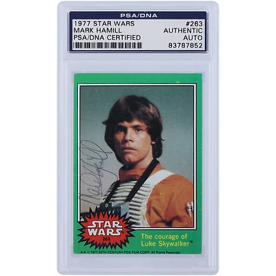 Mark Hamill Autographed 1977 Topps Star Wars #263 PSA Authenticated Card