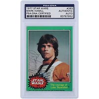 Mark Hamill Autographed 1977 Topps Star Wars #263 PSA Authenticated Card