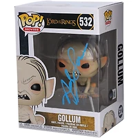 Andy Serkis Lord of the Rings Autographed Gollum #532 Funko Pop! Vinyl Figure - Signed in Blue Paint - BAS