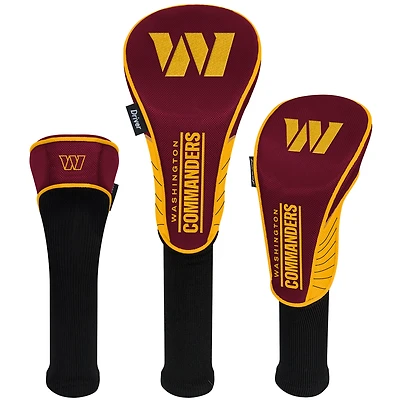 WinCraft Washington Commanders Three-Pack Golf Club Headcover Set