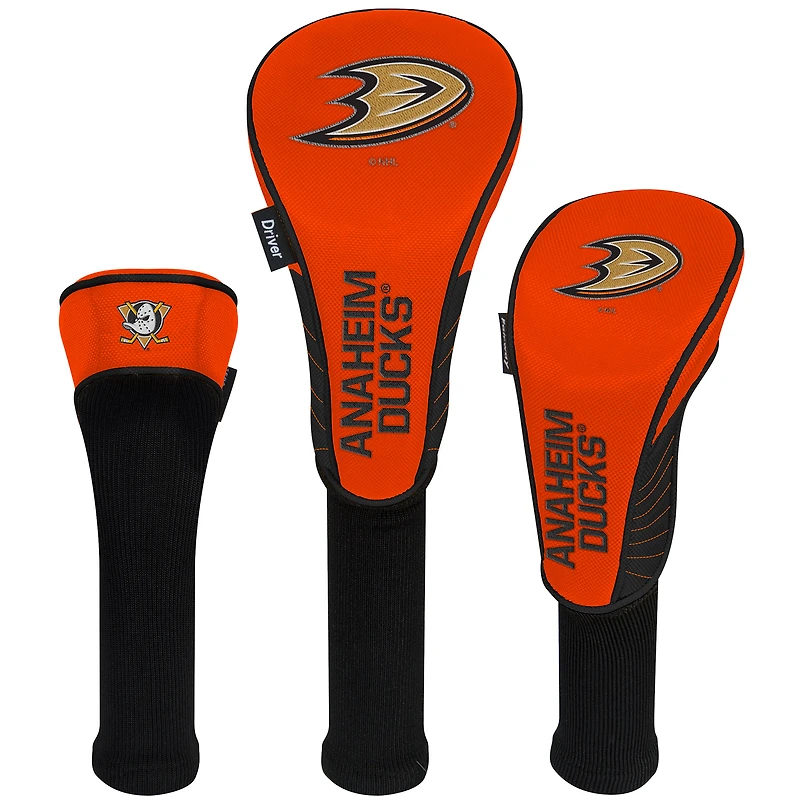 WinCraft Anaheim Ducks Three-Pack Golf Club Headcover Set