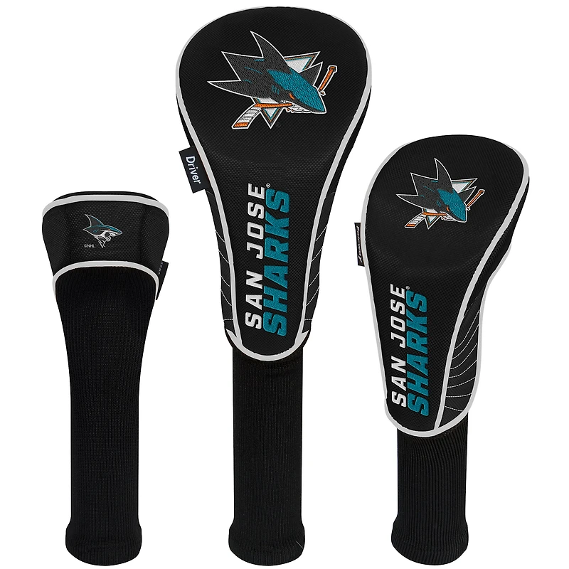WinCraft San Jose Sharks Three-Pack Golf Club Headcover Set