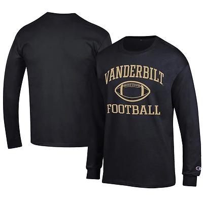 Men's Champion Vanderbilt Commodores Football Jersey Long Sleeve T-Shirt
