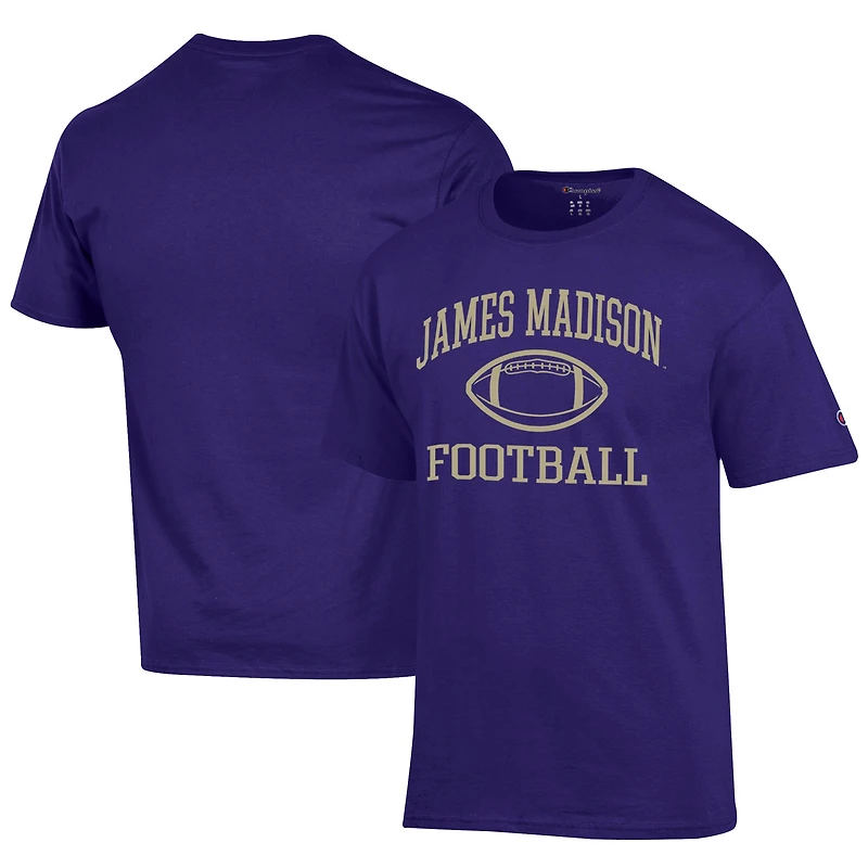 Men's Champion Purple James Madison Dukes Football Jersey T-Shirt
